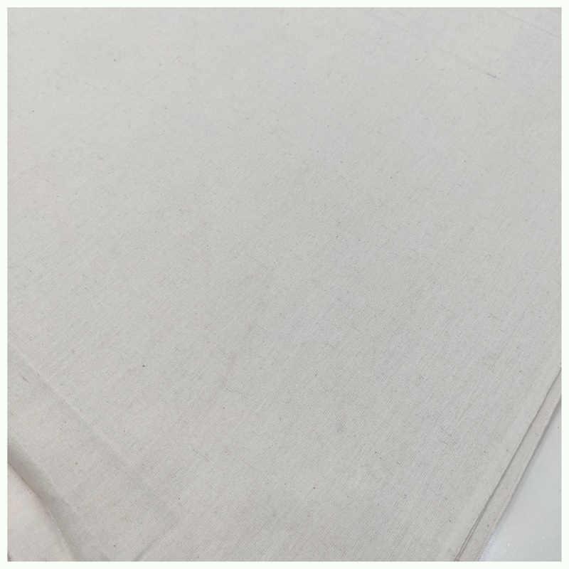 WHITE COTTON PLAIN POCHAMPALLY IKAT FABRIC 04