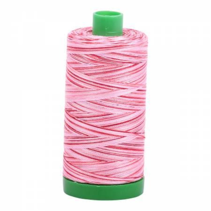 Aurifil 40wt 4668 Variegated Pink and Red - 1094 Yards