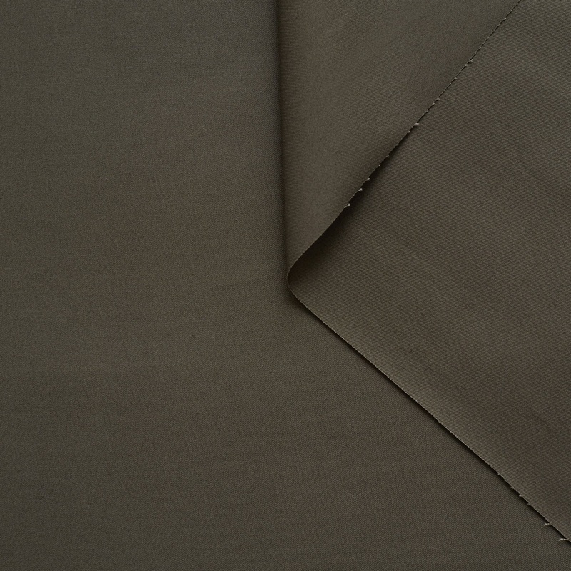 T21B00404 | Water Repellent Cotton Satin Black Olive