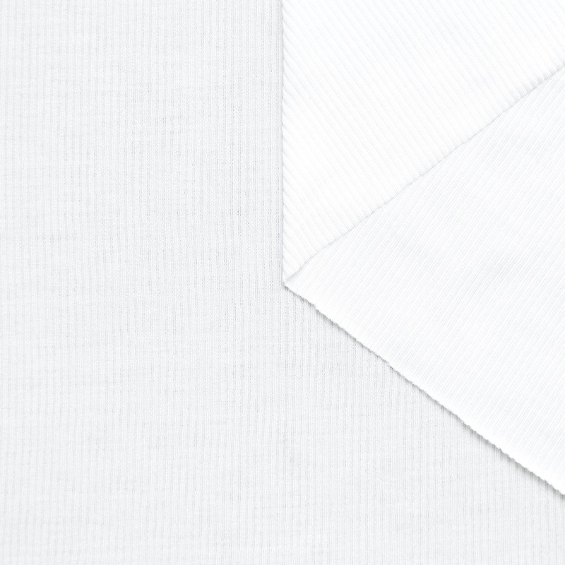 T24V07544 | Ribbed Viscose Jersey Lucent White