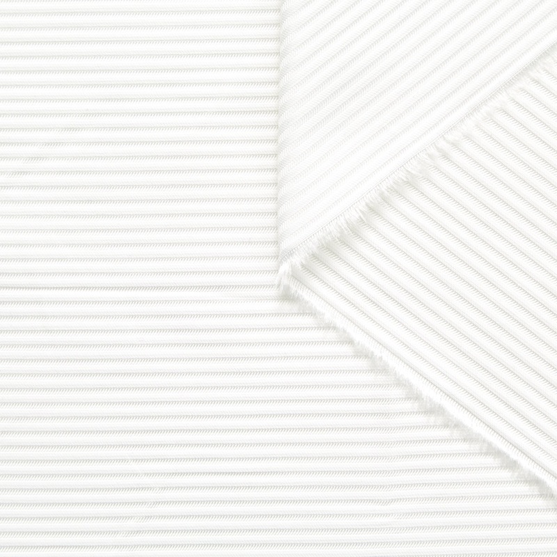 T23M05712 | Tone On Tone Cotton & Viscose Textured Stripe Brilliant White