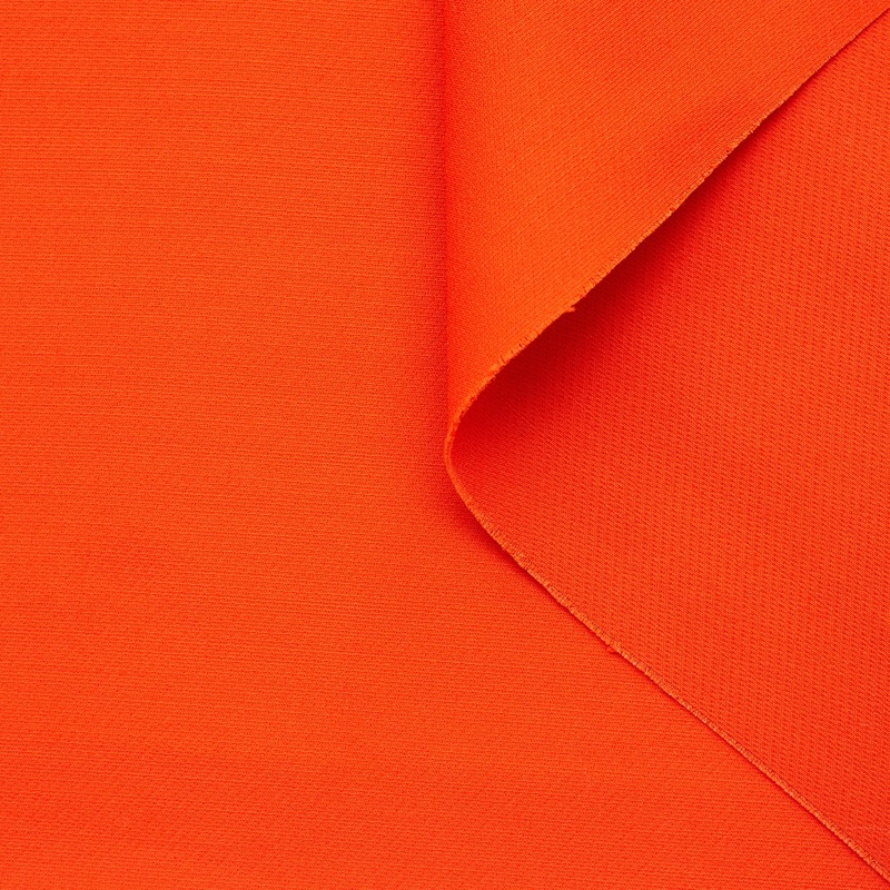T23M04337 | Double Face Wool & Silk Crepe Orangeade