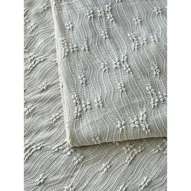 (LACE) 3D TAN FLOWER PATTERN