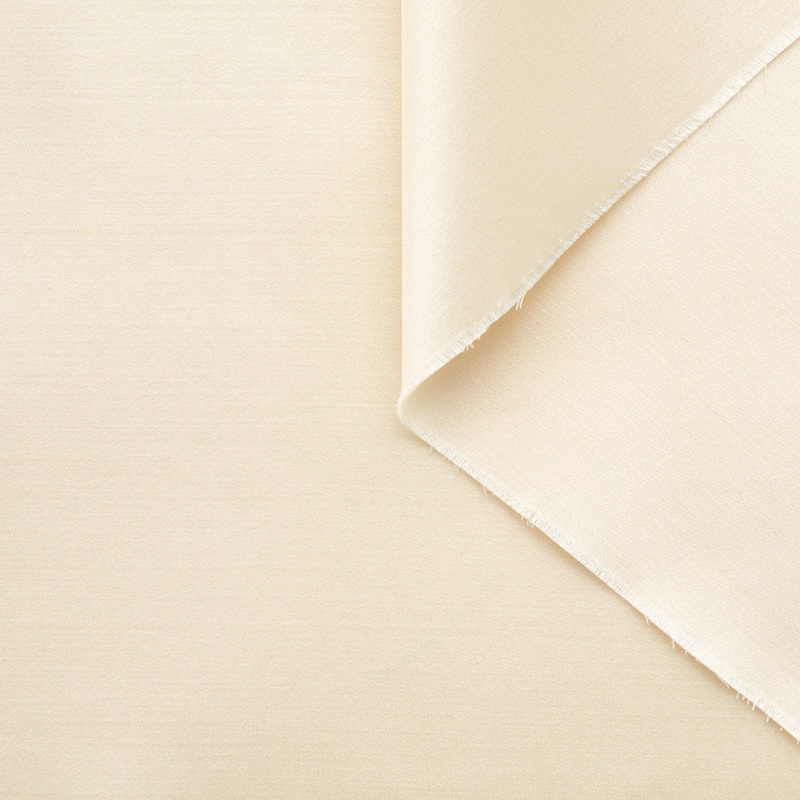 T22A01618 | Double Face Wool & Silk Satin Pristine