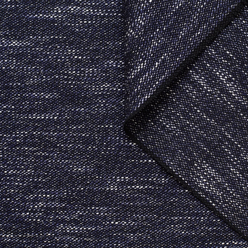 T22N01264 | Melange Tweed Dark Blue