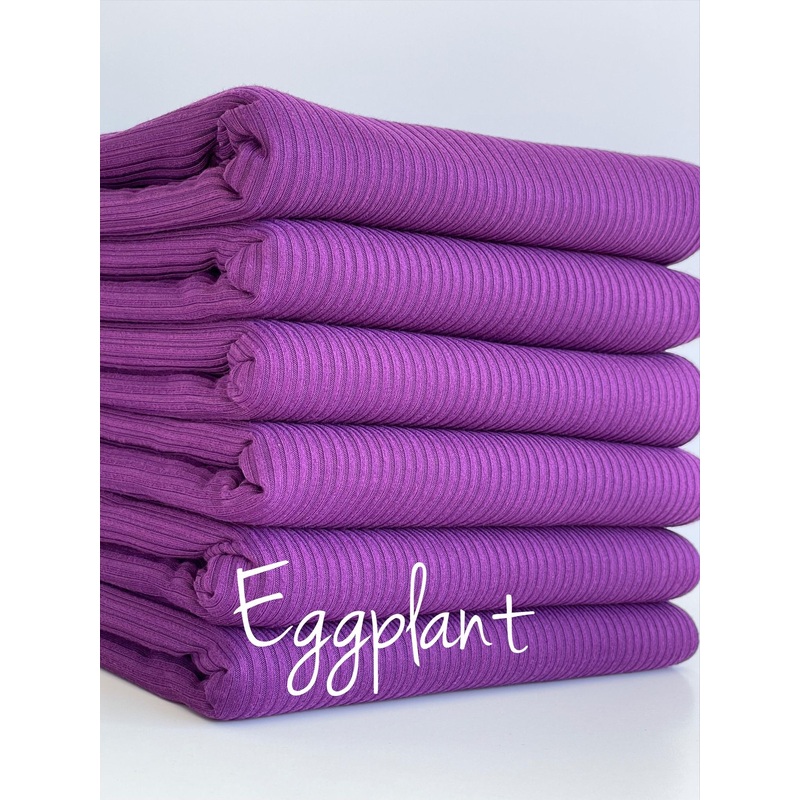 z.(4X2 RIB) EGGPLANT