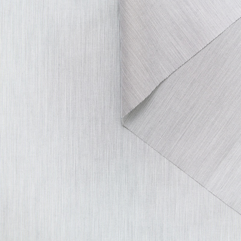 T24A06495 | Micro Stripe Cotton Poplin White