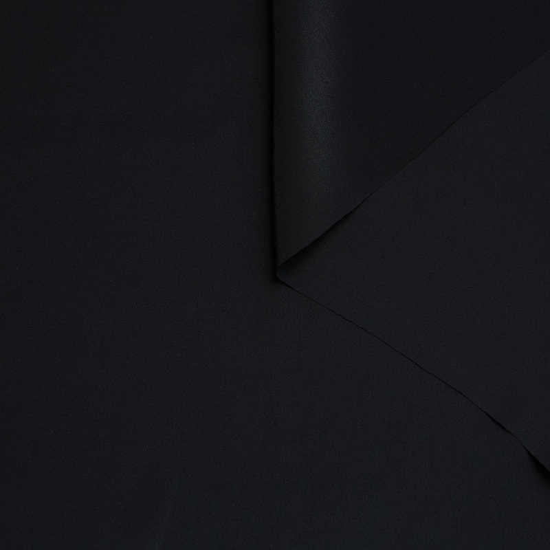 T24M09844 | Acetate & Silk Crepe de Chine Black