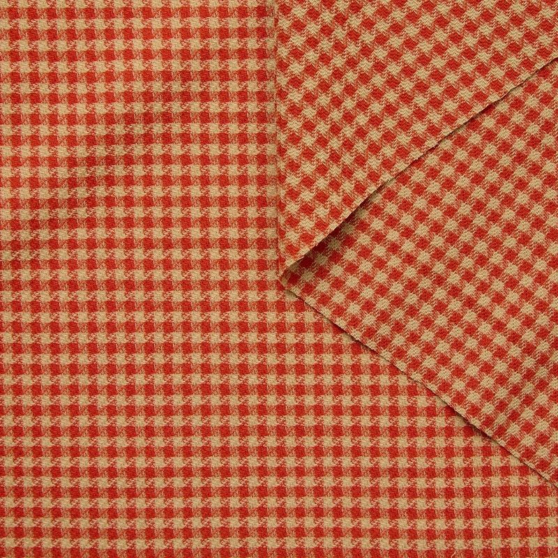 T24P12112 | Gingham Wool Crepe Bone White