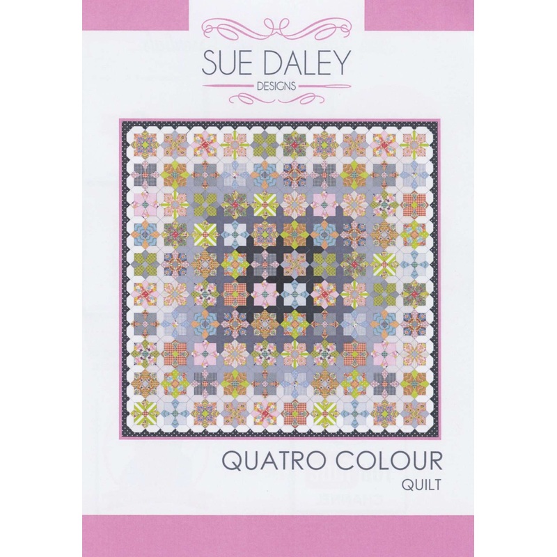 Quatro Colour Quilt Pattern by Sue Daley