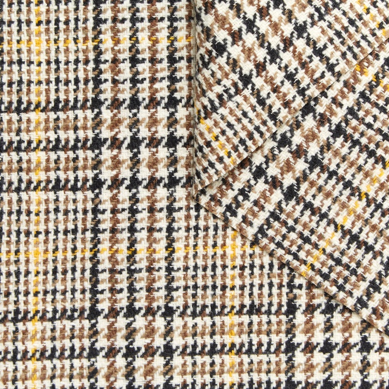 T22A02351 | Check Virgin Wool Tweed Otter