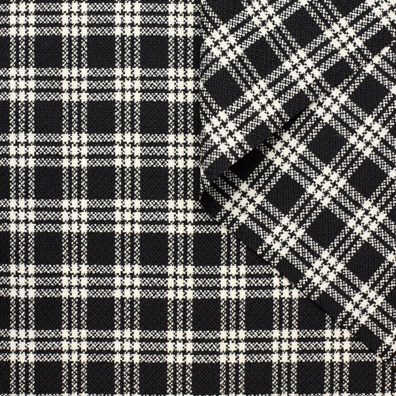 T23M05077 | Check Virgin Wool Natt Black