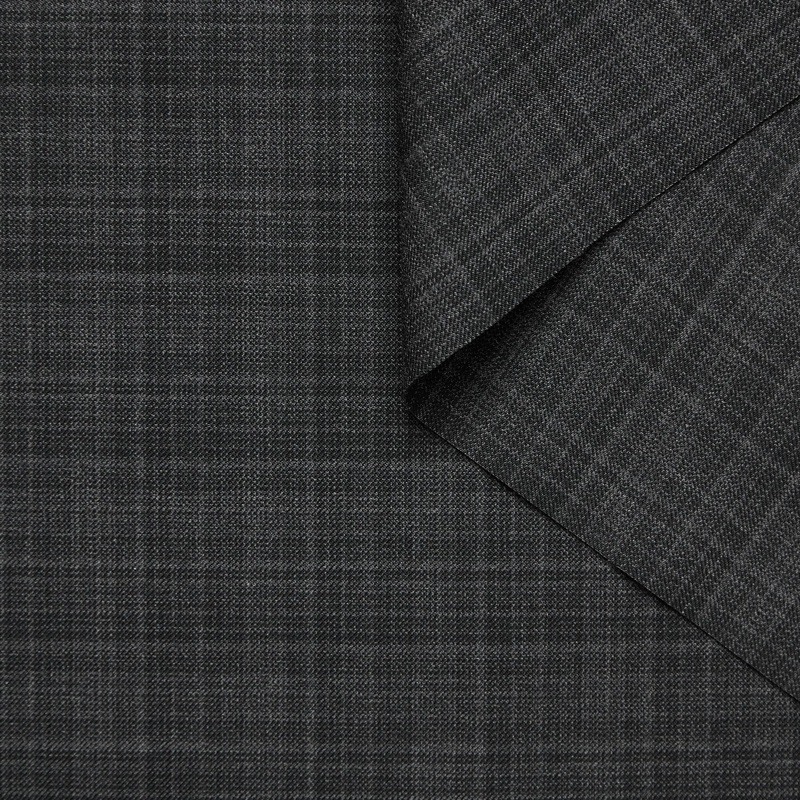 T26M14892 | Blurry Check Suiting Black Sand