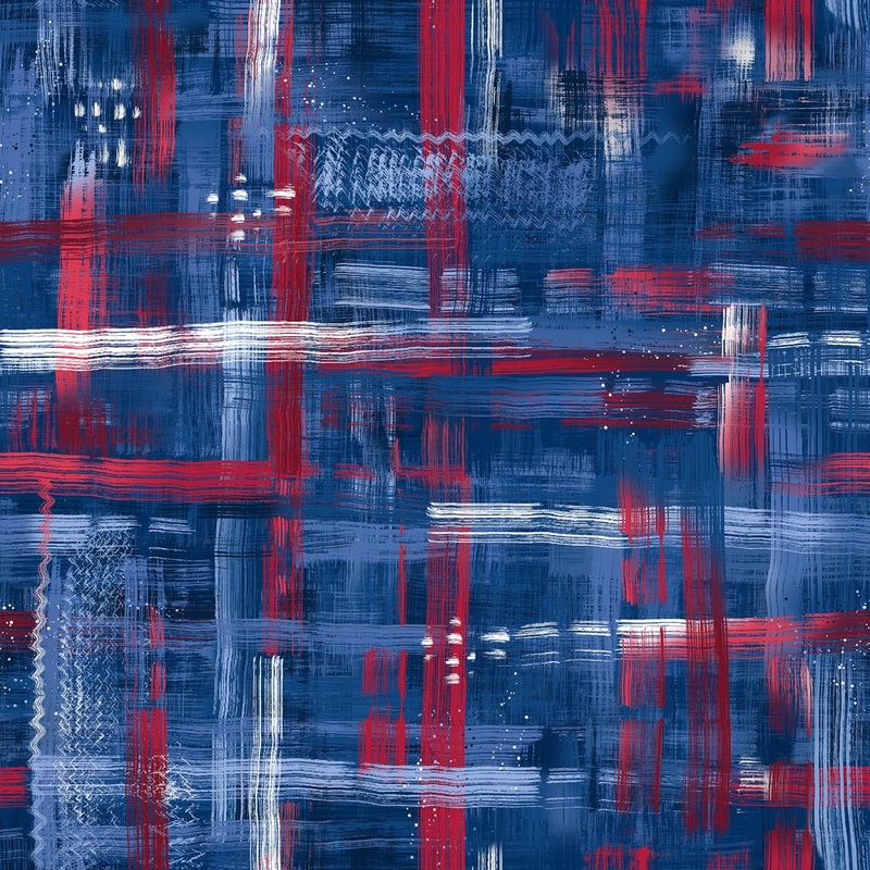 Patriotic Blue Colorfield 108" Wide Fabric - Maywood Studio -Carmon's Quilt Shop