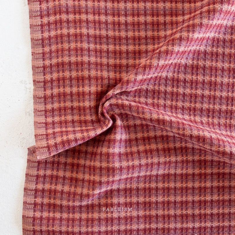 Tweed Weave - Rosebed - Golden Hour - Cotton - Fableism - 20 pm