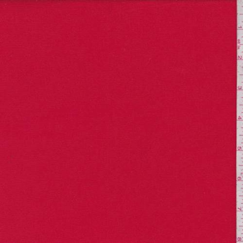 1 1/2 YD PC-Fire Red Cotton Knit Fabric