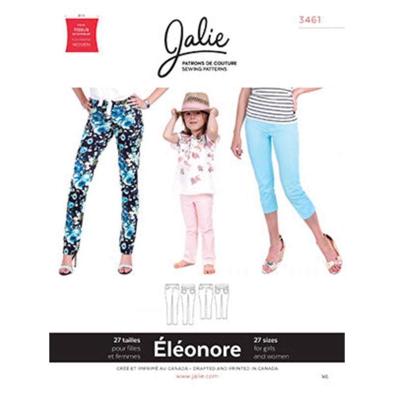 Jalie Patterns - Eleonore Pull-On Jeans #3461 - Women/Girls Sizes