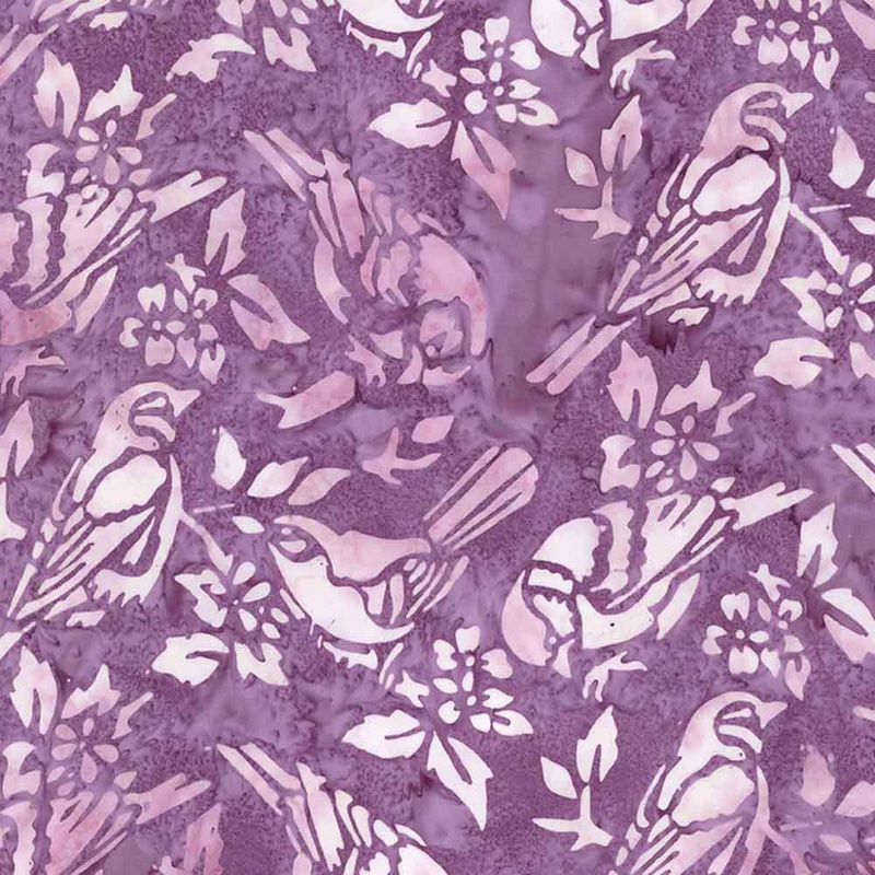 Riley Blake Designs - Backyard Birds - Expression Batiks - Razzmic - Berry - Yardage