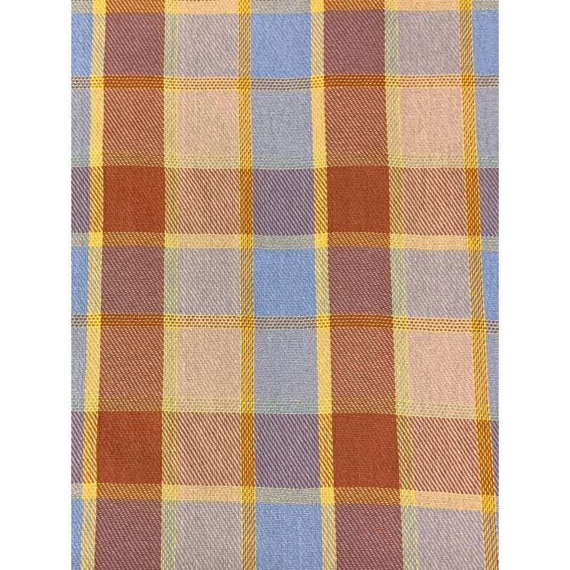 Sequoia/Light Cobalt Blue/Yellow/Multi 100% Cotton Baja Blanket Plaid Weave Woven - Robert Kaufman - 43W
