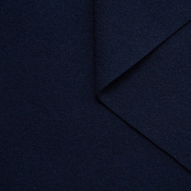 T22A02448 | Foamy Double Face Wool & Angora Dress Blues