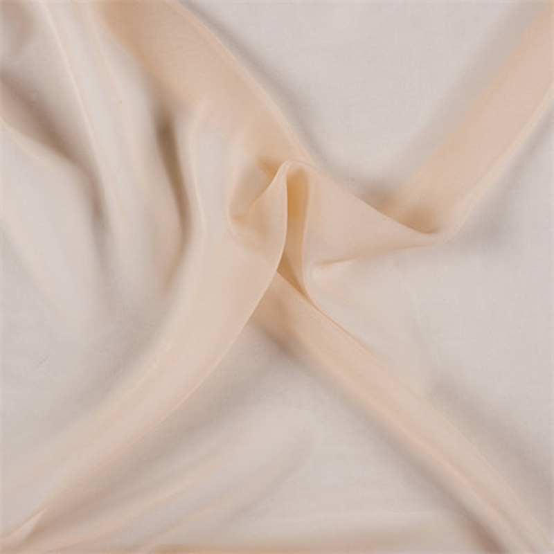 10 YD PC-Runway Silks Champagne Silk Chiffon Fabric - Reorderable