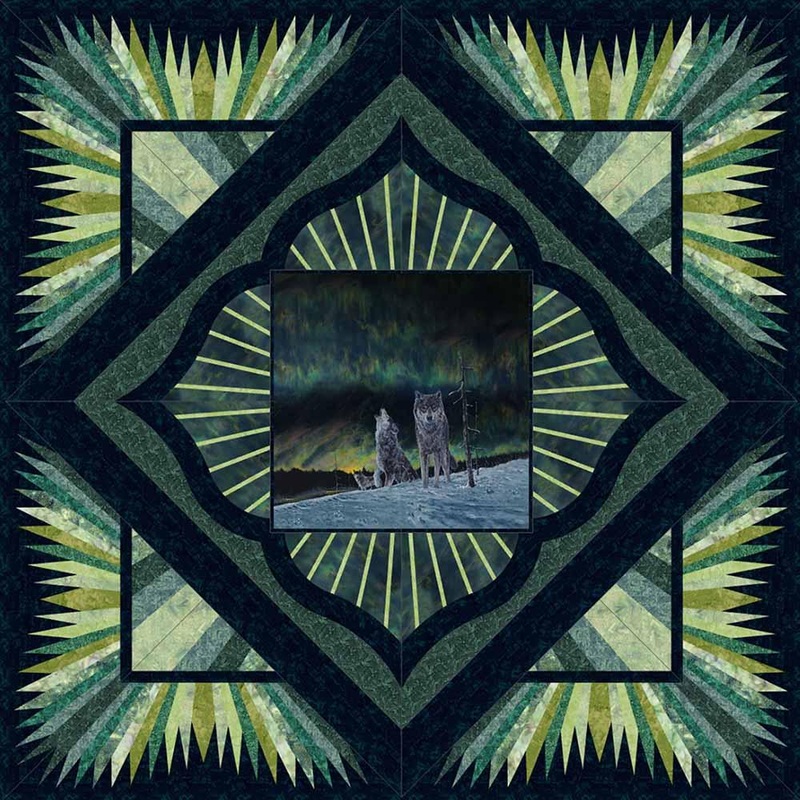 Picture That! - Stitches and Crumbs - Quiltworx - Moonlight Encounter - Hoffman Fabrics - Quilt Kit