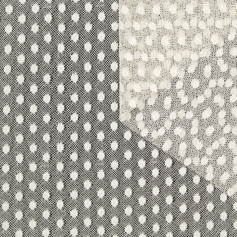 T22N01340 | Cotton Dots Fishnet Almond Milk