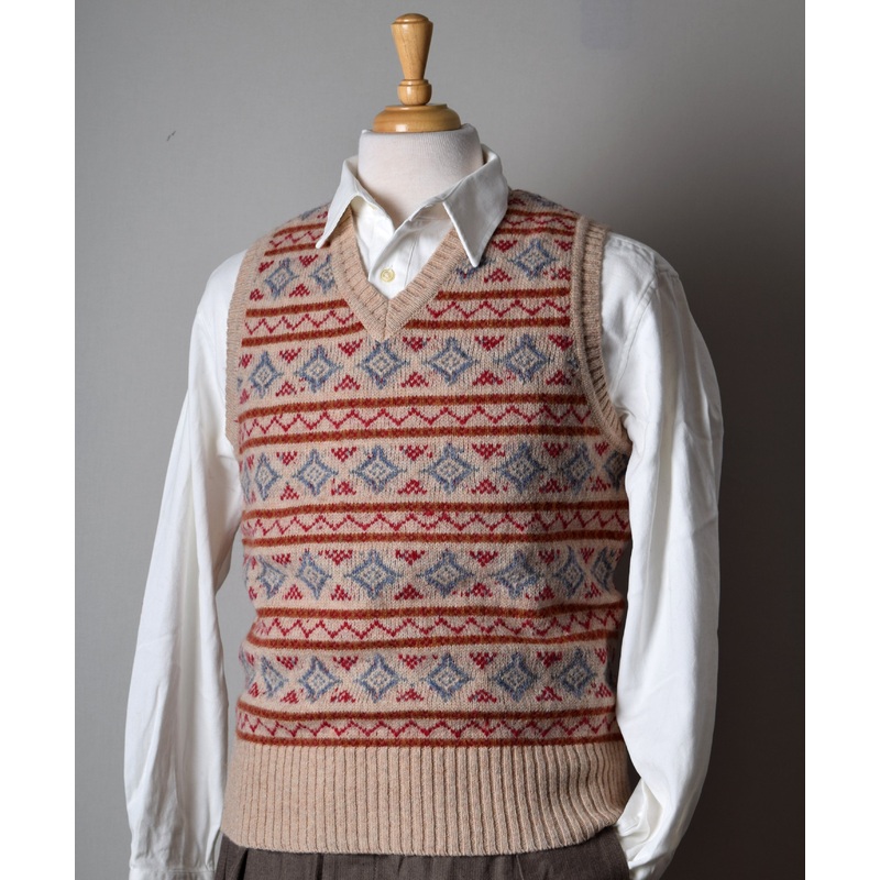 Sammy Wool Fair Isle Slipover (KN134) Sammy