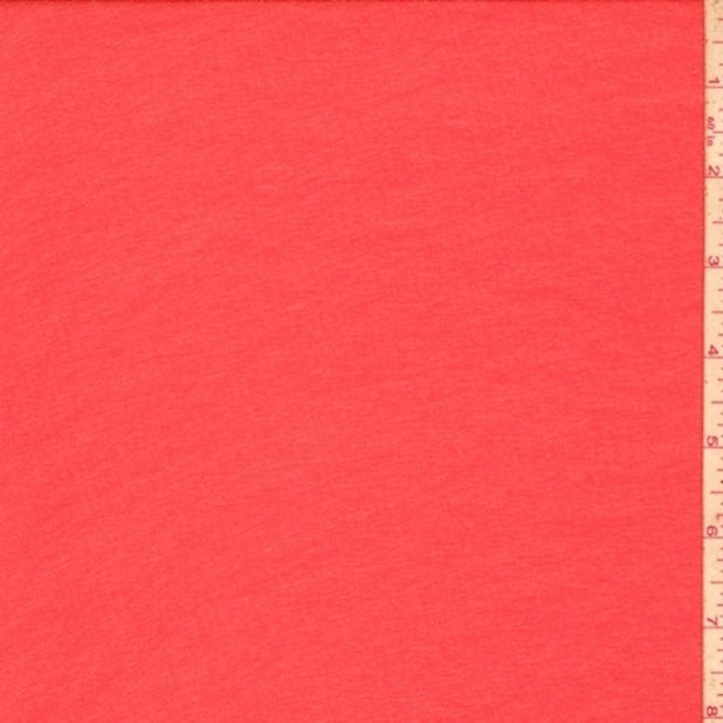 1 3/4 YD PC-Bright Poppy Silk Georgette Chiffon Fabric