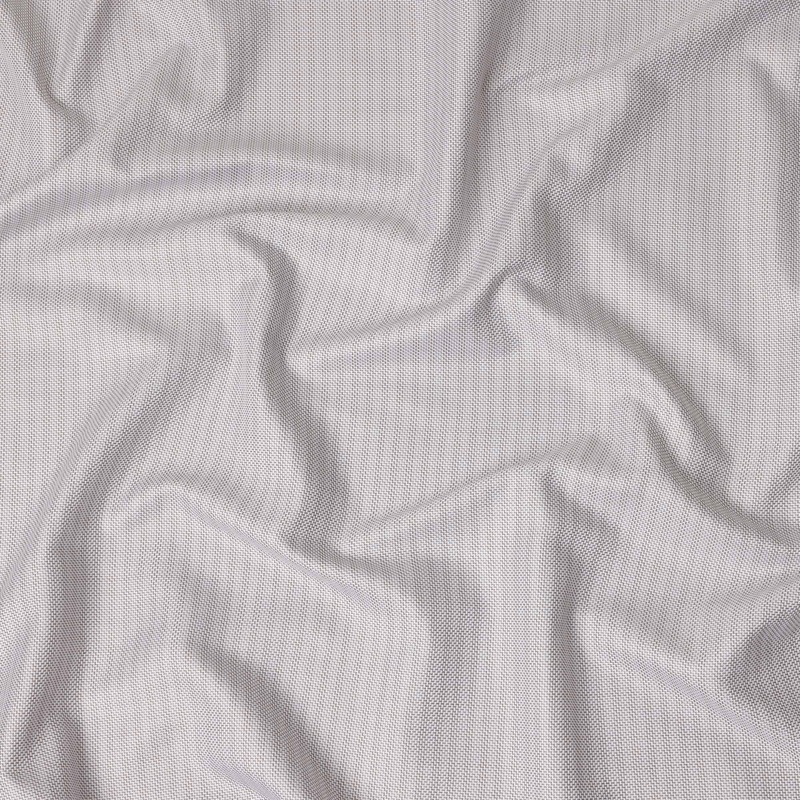 Light Grey Micro Textured Premium Italian Blended Cotton Shirting Fabric Subtle Woven Pattern Soft Breathable Luxury Shirt Tailoring Material 150 Cms Width Italy Origin-D28504