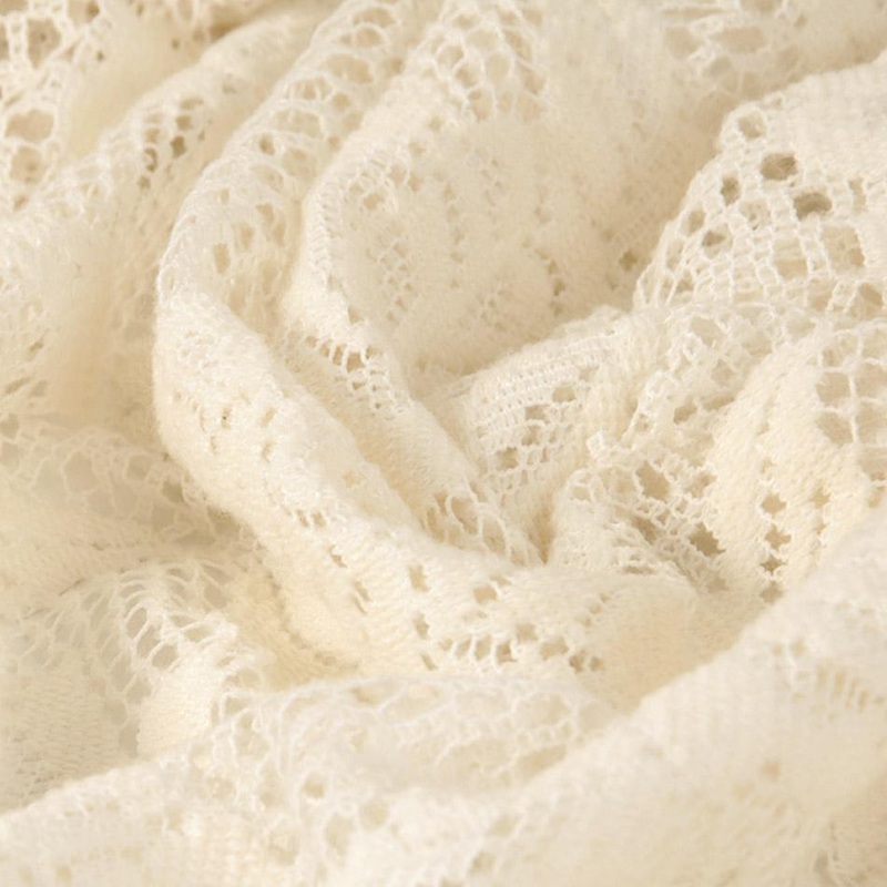 Ivory Floral Knitted Wool 5037