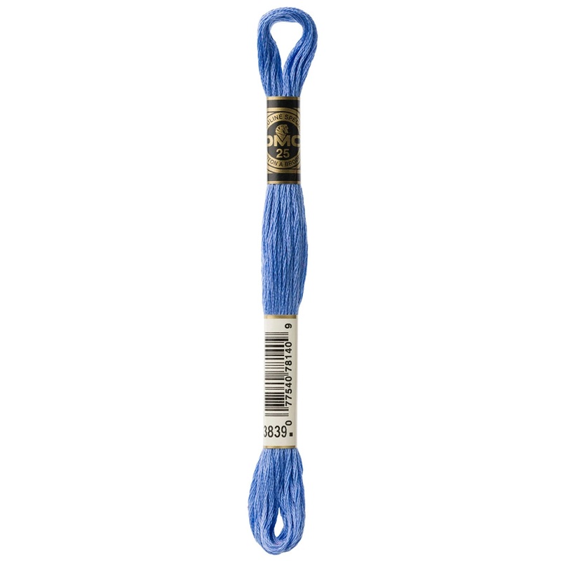 DMC 3839 Medium Lavender Blue 6 Strand Embroidery Floss DMC #117UA-3839