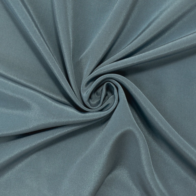 Blue Silk Famous Designer Crepe De Chine Woven Fabric