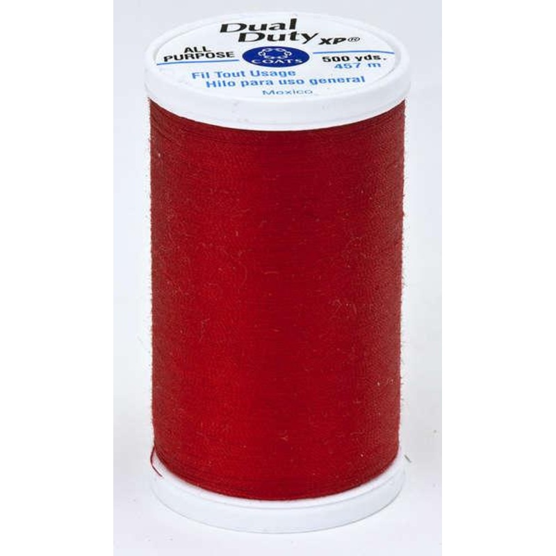 Dual Duty XP Polyester Thread 500yds Red - S9302250
