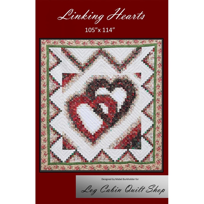 Linking Hearts Quilt Pattern 105" x 114"