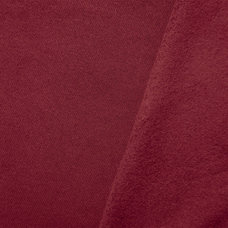 Red 15 oz. Cotton Heavy Sweatshirt Fleece Knit Fabric