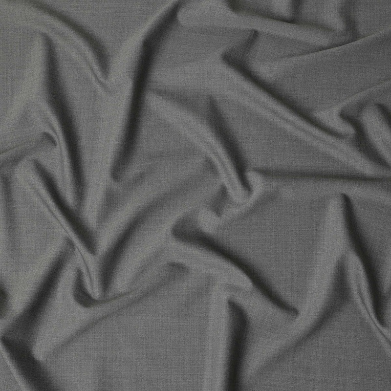 Ash Grey Premium Blended Poly Wool Suiting Fabric 150 Cm Width Durable Breathable Soft Finish Wrinkle Resistant Material For Suits Blazers Trousers Formal Tailoring Fabric Made In India-D28837