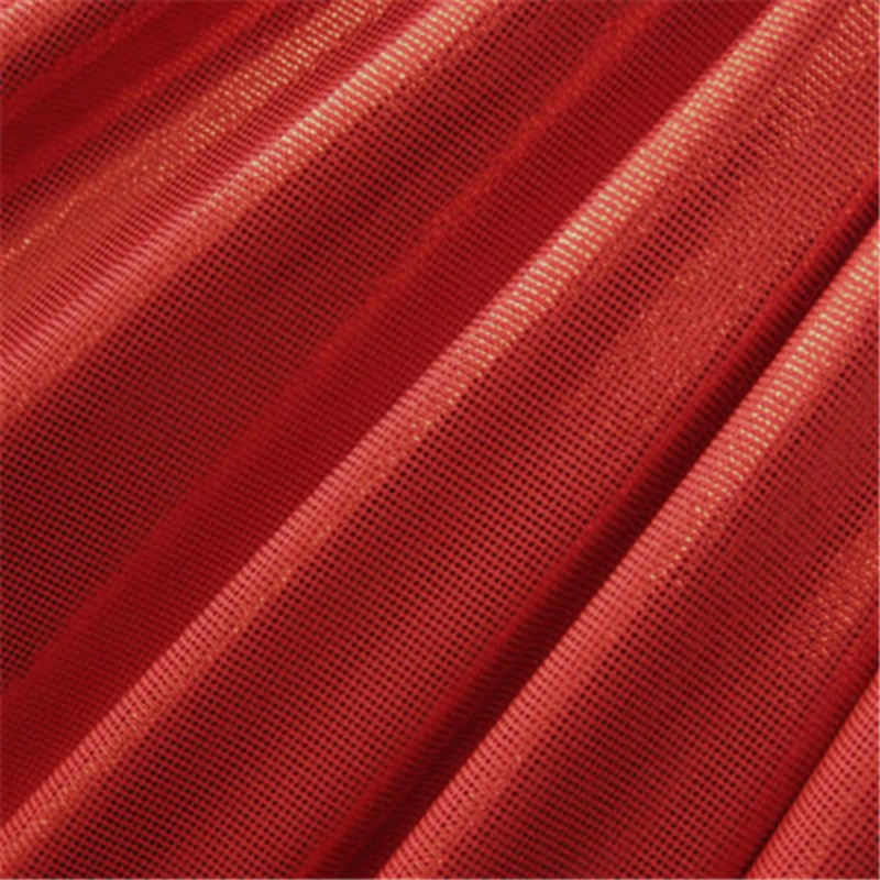 Red/Red Laser Foil Dot Bolt Fabric