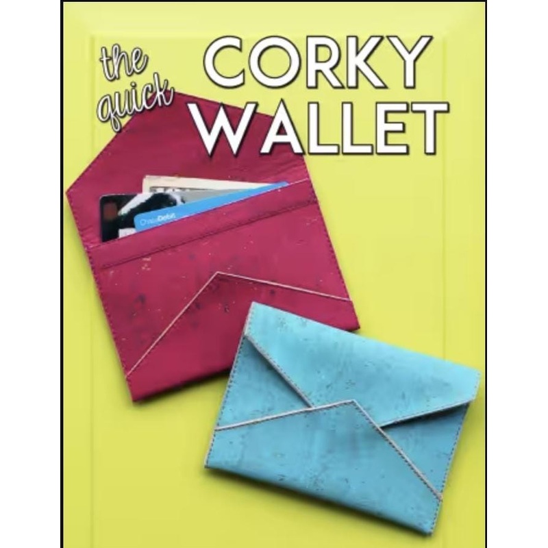 The Quick Corky Wallet Pattern by Sassafras Lane SASSLN 0062 Finished Size 5" x 3 1/2" Bin MP