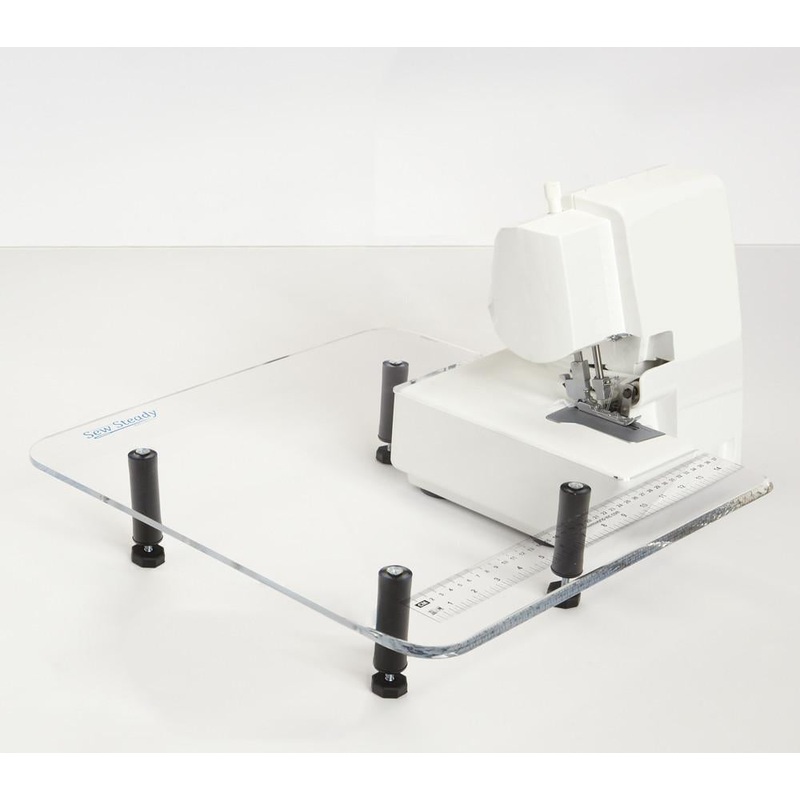 Sew Steady Small Acrylic Serger Extension Table 18x18"