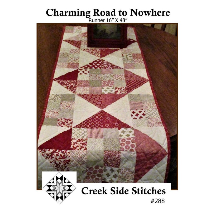 Charming Road to Nowhere Quilt Pattern CSS288 by Creek Side Stitches, precut friendly