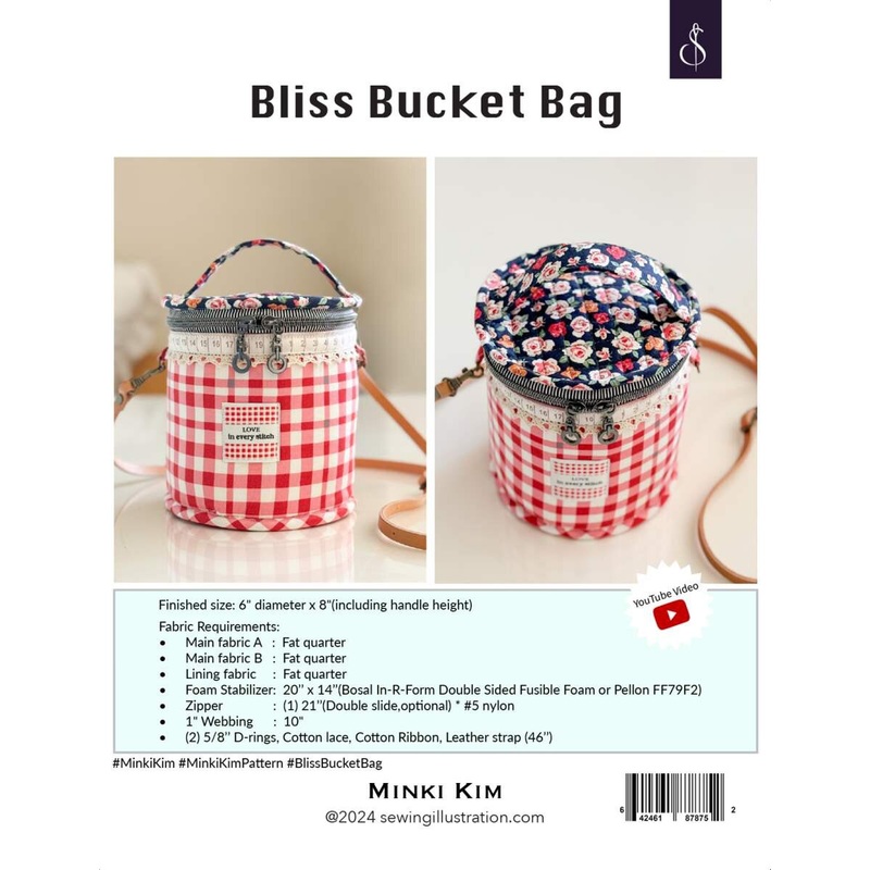 Riley Blake Designs Minki Kim Bliss Bucket Bag Pattern P178-SIBP4