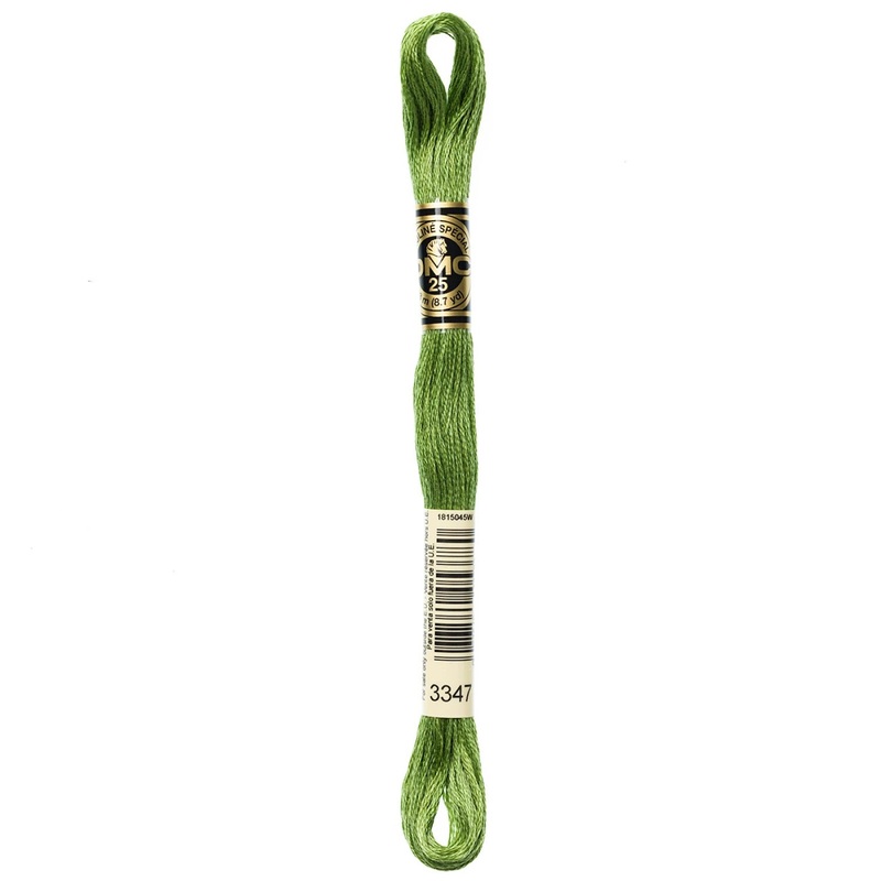 DMC 3347 Medium Yellow Green 6 Strand Embroidery Floss DMC #117UA-3347