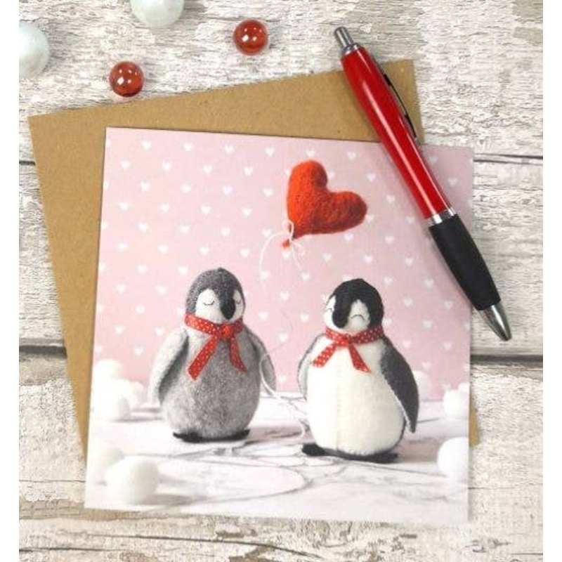 Penguins Love Greetings Card