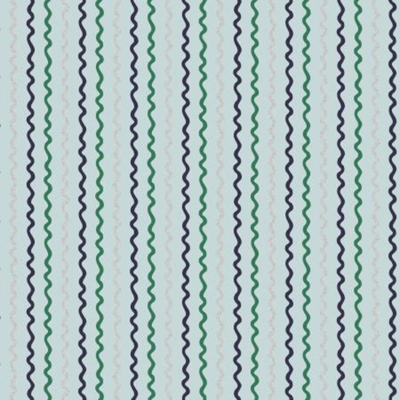 Rifle Paper Basics-Ribbon Stripe Mint Metallic RP503-MI3M