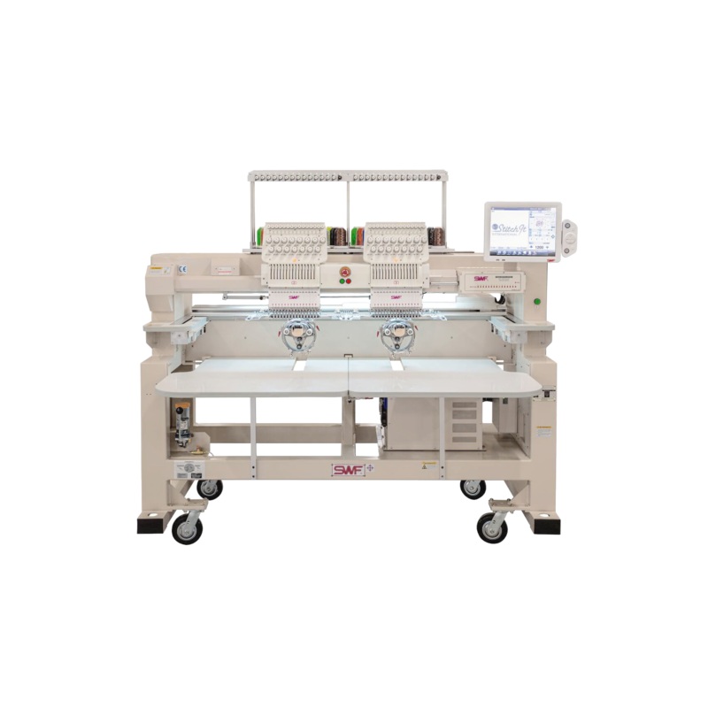 SWF KS-UK1502-45 15 Needle Two Head Wide Area Commercial Embroidery Machine