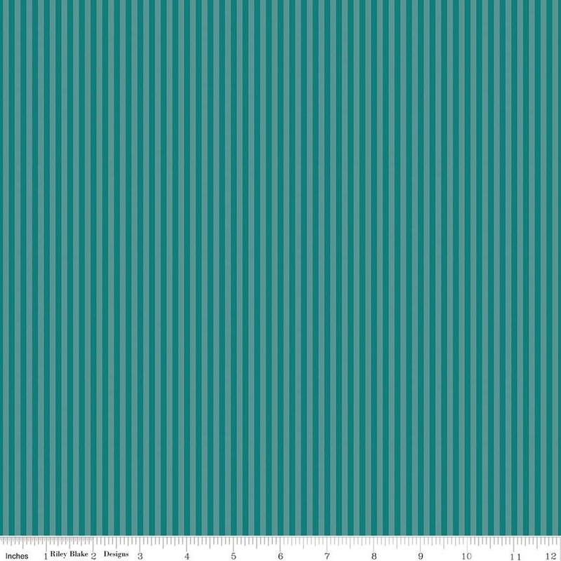 1/8" Tonal Stripe | Teal
