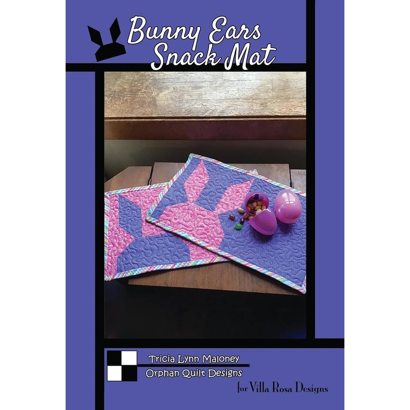 Bunny Ears Snack Mat Printed Pattern Villa Rosa Designs Size 8" x 14"
