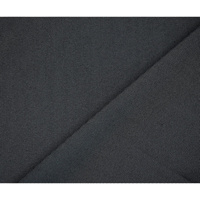 Deepest Gray-White Poly Wool Dobby Shirting Woven Fabric