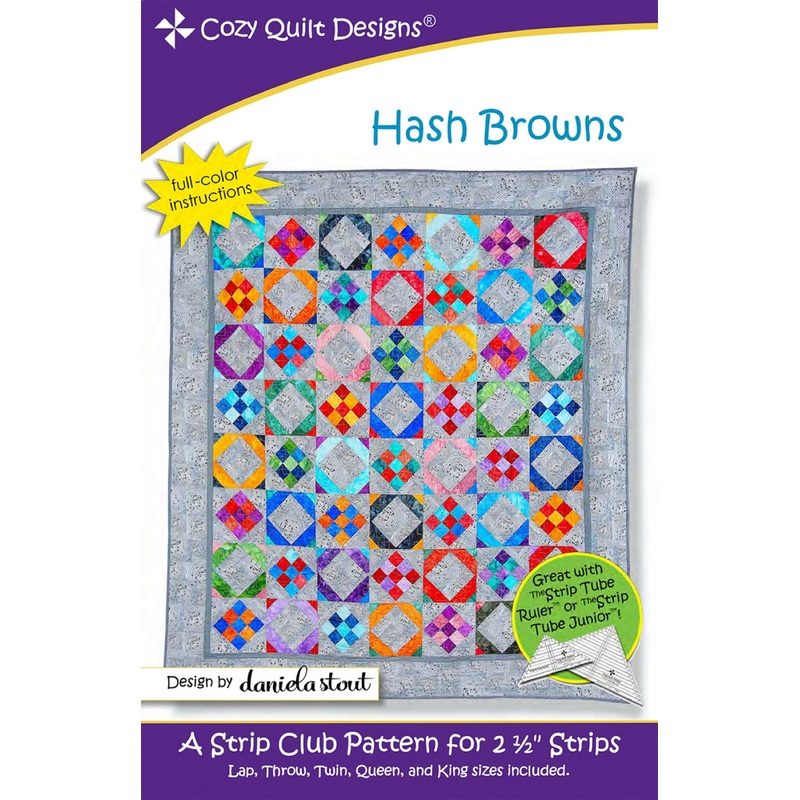 Hash Browns Quilt Pattern by Cozy Quilt Designs-5 Sizes Included